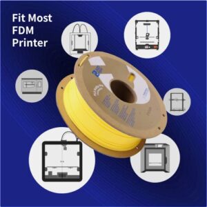 JUSTMAKER PETG Pro (PETG+) 3D Printer Filament, Updated Stronger Impact Resistance, Dimensional Accuracy +/-0.03mm, 1.75mm, 1 kg, Chocolate