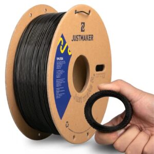justmaker tpu 95a 3d printer filament, suitable resilience, upgrade cardboard spool, 1kg, dimensional accuracy +/-0.05mm, 1.75mm, black