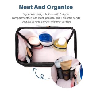 Zoosa Gym Shower Bag, Portable Mesh Shower Caddy Bag with Phone Pocket for Dorm, Full Size Bottle Compatible, 2022 Upgraded Hanging Travel Shower Bag