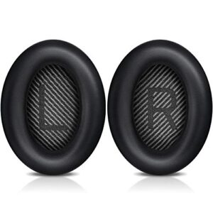 bingle upgraded qc35 replacement ear pads for bose & sound insulation bose quietcomfort 35 ii replacement earpads, added thickness qc35 replacement pads with soft leather, memory foam black