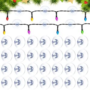 100 pieces christmas light suction cup shower caddy light string mini window suction cup hooks holder hanging light clip xmas suction cup clip no tool required for christmas decoration