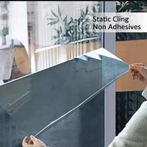 Window Film Privacy One Way - Sun Blocking Heat Control No Glue Static Window Clings for Home and Office - 17.5x78.7inches