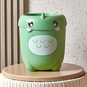 CLISPEED Kitchen Garbage Cans Plastic Trash Can Kids Room Trash Bin Cartoon Garbage Bin Cartoon Tabletop Trash Can Wastebasket Cute Wastepaper Basket Waste Bin for Office Home Kitchen Waste Bins