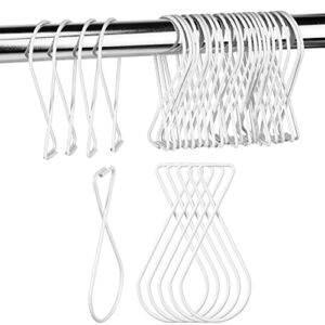 60 Pieces Drop Ceiling Hooks Clips Ceiling Tile Hooks Drop Ceiling Clips for Hanging Classroom Ceiling Hangers Suspended Tile Hanger for Classroom Office Home Wedding Decorations (White, 60 Pcs)