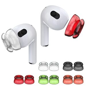 [5 pairs]for airpods 2/airpods 3 ear tips covers(soft silicone), woocon airpods silicone ear covers accessories compatible with airpods 3rd generation & airpods 2 & airpods1 [not fit in charging case]