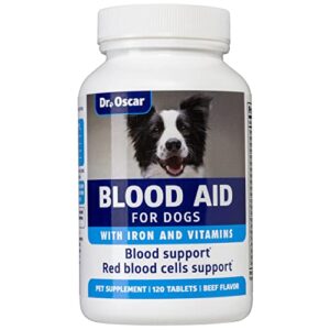 3in1 blood aid, immunity & energy for dogs, iron supplement for dogs, helps maintain blood health, normal red blood cells levels & normal clothing function, iron for dogs, dog iron supplement