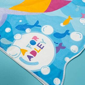 A FOR ADLEY Merch, Magic Narwhal Towel Designed by Adley for Kids That Love Adley and Narwhals