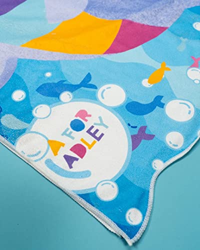 A FOR ADLEY Merch, Magic Narwhal Towel Designed by Adley for Kids That Love Adley and Narwhals