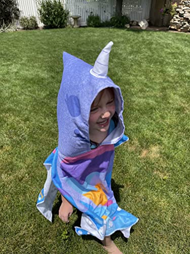 A FOR ADLEY Merch, Magic Narwhal Towel Designed by Adley for Kids That Love Adley and Narwhals