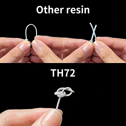 RESIONE 3D Printer Resin, TH72 Flexible Tough Resin with Long-Lasting Toughness and High Elongation, 3D Printing Impact Resistant for Figurines