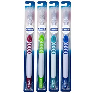 oral-b complete sensitive toothbrush, 35 extra soft - pack of 4