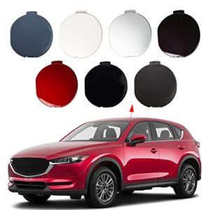 front bumper tow hook cover towing eye cap fit for mazda cx-5 2017 2018 2019 2020 2021 kb8a50a11 kb8a50a11bbb (red, left driver side) xinpinsai
