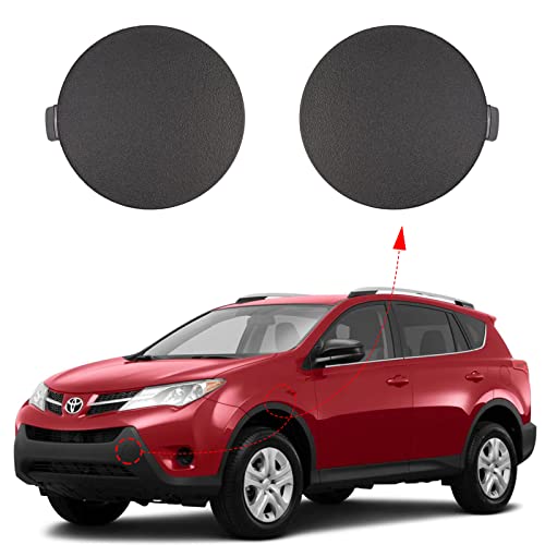 Front Bumper Tow Hook Cover Towing Eye Cap Fit for Toyota RAV4 2013 2014 2015 53286-0R060 53285-0R060 Xinpinsai