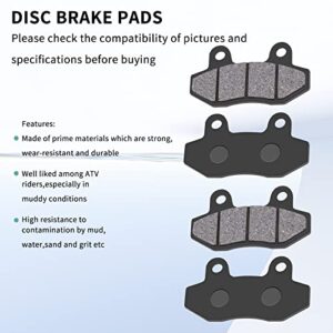 LCGLY 4pcs Disc Brake Pads Set for 150cc 200cc 250cc ATV Dirt Bike Pit Bike Go Kart ,Yerf-Dog Spiderbox 150cc GX150 go kart Gy6 49cc 50cc 125cc 150cc 200cc 250cc , Roketa TaoTao Baja Sun Scooter Parts