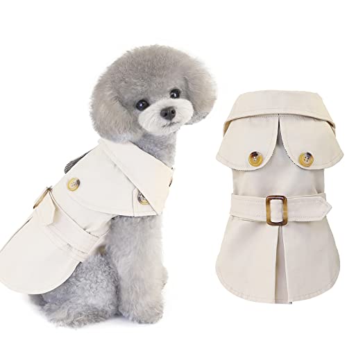 BDYJY Pet Clothes for Small Dogs Male Designer Look Dog Clothes Autumn and Winter European and American Style Clothing Accessories Pet Clothes for Medium Dogs Easter (Khaki, L)