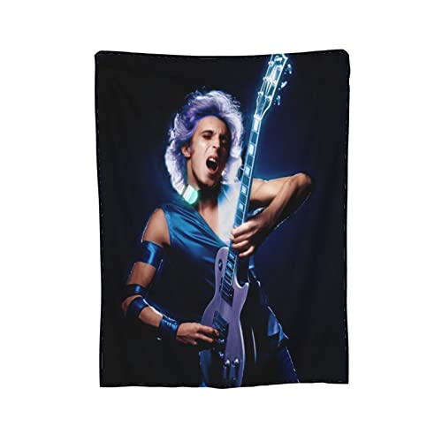 Mick Ronson Throw Blanket Super Soft Flannel Fleece Blankets for Home Bed Sofa 60"x50"