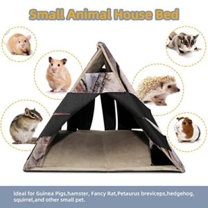 enheng Small Pet Hideout Trumpets Instruments Art Painting Hamster House Guinea Pig Playhouse for Dwarf Rabbits Hedgehogs Chinchillas
