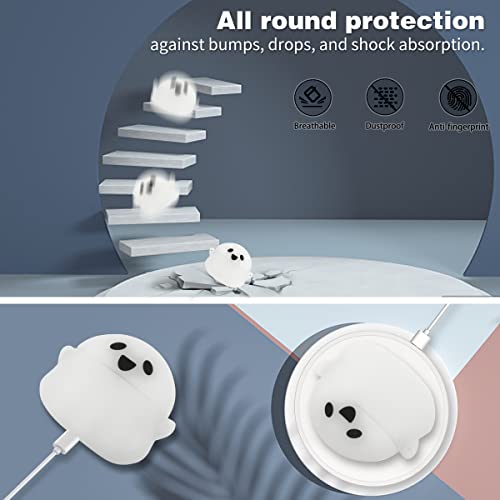 FREEOL AirPods 3 Case Cover, Luminous Ghost Anime Design Case for Airpods 3rd Generation 2021,Fashion Fun Cartoon Character Apple Airpods 3 Accessories Protective cover for Women Kids Teens Girls Boys