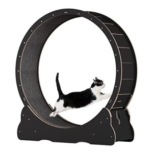 lcfalo cat exercise wheel, cat wheel treadmill anti-pinch running wheel cat exercise cute cat furniture cats exercise wheel indoor workout game fitness