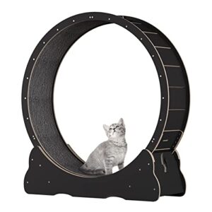 LCFALO Cat Exercise Wheel, Cat Wheel Treadmill Anti-Pinch Running Wheel Cat Exercise Cute Cat Furniture Cats Exercise Wheel Indoor Workout Game Fitness