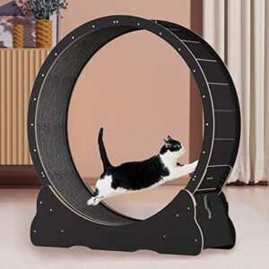 LCFALO Cat Exercise Wheel, Cat Wheel Treadmill Anti-Pinch Running Wheel Cat Exercise Cute Cat Furniture Cats Exercise Wheel Indoor Workout Game Fitness