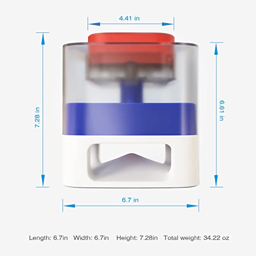 Monotre Dog Puzzle Feeder Toy with Button Interactive Mental Stimulation Food Dispenser, Improve Dog IQ Slow Feeding to Protect The Intestines, Suitable for Large, Medium and Small Dogs