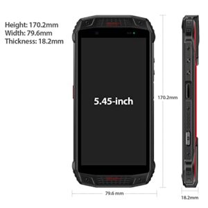 Ulefone Armor 15 Rugged Unlocked Smartphone, Built-in Earbuds, Android 12 OS, 6600mAh Battery, 8-Core 128GB ROM(128GB Expansion), 12MP Main Camera, Dual Speakers, GPS/OTG/Type C/NFC Cell Phone (Red)