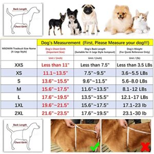 Pet Cat Dog Cute Outfit Clothes Hoodie Jumpsuit Tracksuit Jacket Winter Sweater 4-Legs Style Black for Puppy Small to Medium Dogs Boy and Girl (Small)