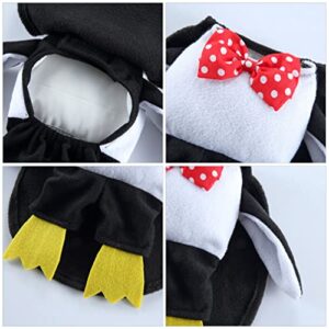 Penguin Dog Costume Halloween Dog Costume Penguin Pet Cosplay Clothes Walking Penguin Cute Cat Outfits Hat Halloween Christmas Cosplay Dress for Cat Dog Puppy Kitten