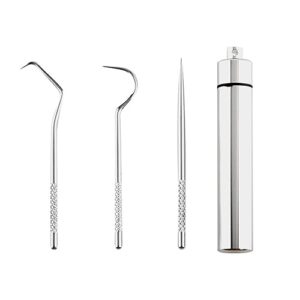 dental tools dental hygiene cleaning kit: professional dental hygiene cleaning kit, professional plaque remover for teeth, dental pick scaler oral care tools set 3pc - with case