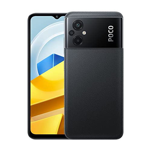 Xiaomi Poco M5 4G LTE GSM (64GB + 4GB) 50MP Triple Camera 6.58" Octa Core (NOT for USA Market) Global Unlocked + (w/Fast 51w Car Charger) (Black (Global Version))