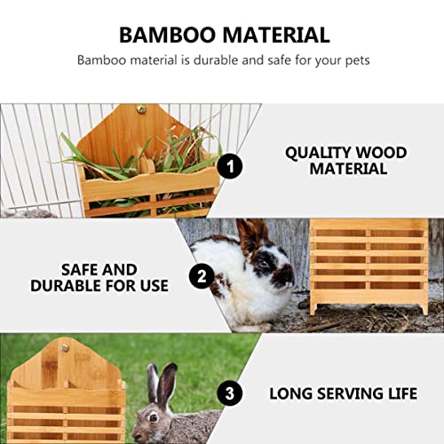 Mipcase Rabbit Hay Feeder, hay Food Manger Bunny hay Feeder Chinchilla hay Feeder Guinea Pig Hay