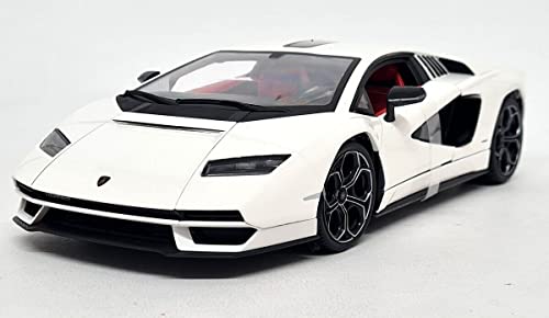 Maisto 1:18 Scale Dei-cast Lamborghini Countach LPI 800-4 White Color Special Edition