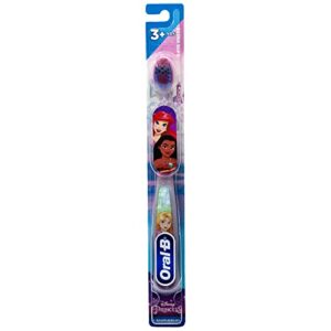 oral-b princess toothbrush for little girls, children 3+, extra soft, characters rapunzel - 1 count