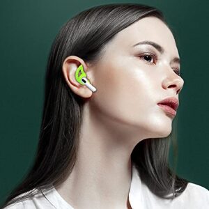 Zotech 5 Pair Anti Slip Eartips Ear Hooks Cover Compatible with AirPods 3rd Generation [NOT Fit in Case] (Black, White, Green, Pink and Red, Medium Size)