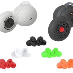 Zotech 5 Pair Noise Cancellation Ear Tips for Sony LinkBuds (Black, White, Green, Orange and Red)