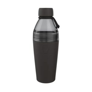 keepcup original reusable mixed thermal water bottle | bpa free plastic, vacuum insulated travel cup with leakproof lid | large | 22oz / 660ml | black
