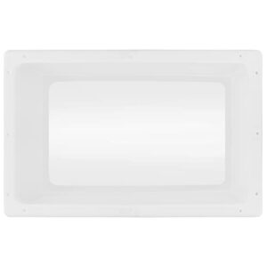 RecPro RV Skylight Inner Dome with Clear Window | 14" x 22" Universal Inner Skylight