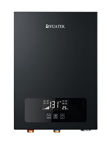 Tankless Water Heater Electric, SIVUATEK Instant Water Heater on Demand Smart Electric Hot Water Heater Tankless 18kW 240V, Self-Modulation Hot Water Heater Point of Use V7B-180B