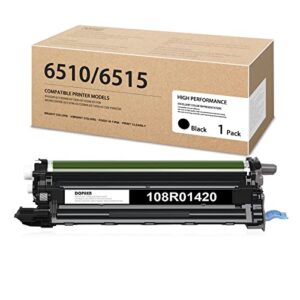 1 Pack 6510/6515 Drum Unit: DOPHEN Black Imaging Drum - 108R01420 Replacement for Xerox Phaser 6510DNM 6510DN 6510DNI 6510N WorkCentre 6515DNI 6515DNM 6515DN 6515N Printer