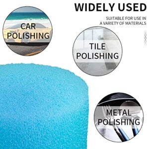 50Pcs 1inch Mini Sponge Buffing Polishing Pad Kit for Automotive Hub Polisher Attachment Detailing Sealing,Self-Adhesive Disc Auto Waxing Foam Cleaning Tool Accessories