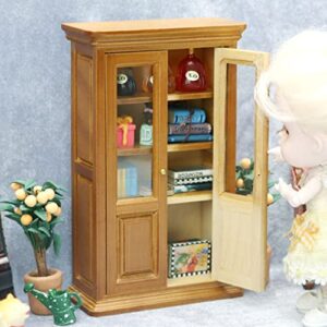 Abaodam Vertical Bookcase Model Mini Study Bookcase Mini Study Book Shelf Vertical Cabinet Model Mini Study Book Miniature Bookcase