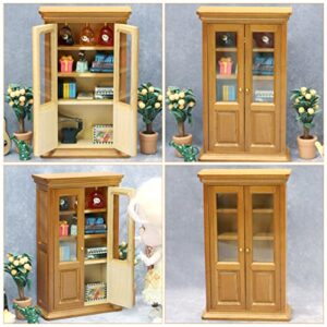 Abaodam Vertical Bookcase Model Mini Study Bookcase Mini Study Book Shelf Vertical Cabinet Model Mini Study Book Miniature Bookcase