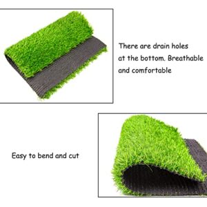 MUYG Washable Chicken Nesting Pads Artificial Grass Rug Carpet Cuttable Chickens Nest Box Bedding Liners for Hen Coop Egg Duck Reed Chicken Goose(4 PCS)