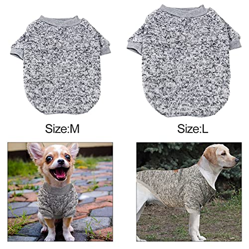 Dog Sweater Coat, Dog Winter Jumper, Pet Cat Dog Sweater, Dog Sweater Vest Warm Coat, Pet Dog Clothes Knitwear Dog Sweater Soft Thickening Warm Pup Dogs Shirt Winter Puppy Sweater for Dogs (Large)