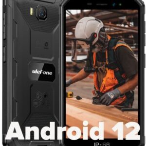 Ulefone Armor X6 Pro Unlocked Rugged Phone - Android 12 OS, Quad-Core Processor 8GB RAM & 32GB ROM, 13MP Main Camera, 4000mAh Battery, 5.0-inch Screen, Dual SIM 4G Rugged Smartphone (Black)