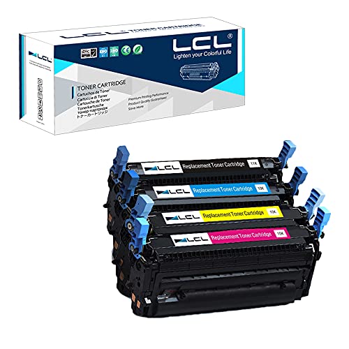 LCL Remanufactured Toner Cartridge Replacement for HP 643A Q5950A Q5951A Q5952A Q5953A 4700 Color ( 4-Pack Bk Cyan Magenta Yellow)