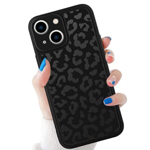 tharlet compatible with iphone 14 leopard case with camera protection - leopard iphone 14 case cheetah print - black leopard iphone 14 6.1 inch leopard case