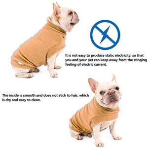 BIGNADO Small Dog Sweatshirt Cat Sweaters Spring Soft Warm Coat Cat Vest Clothes Puppy Kitten Coat Dog Cat Sweater Warm Dog Shirt for Small Dog Chihuahua Bulldog Puppy Kitten (M)