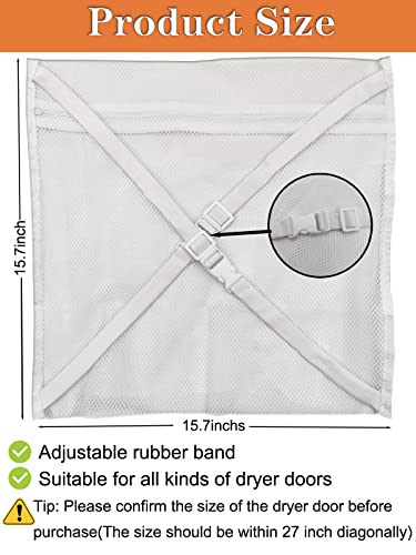 Jonnick Sneaker Dryering & Washing Machine Bag, Dryer for Shoes, Clothing & Laundry - Elastic Strap Adjuster for Most Dryers Machines Door in Laundry Room, Easy Installation(15.7x 15.7Inch)